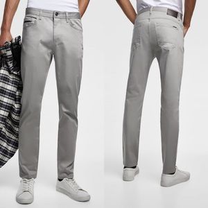 Zara Man Gray 5 Pocket Skinny Chinos Size 30 NWT